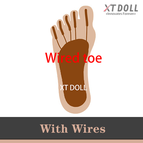 With wires